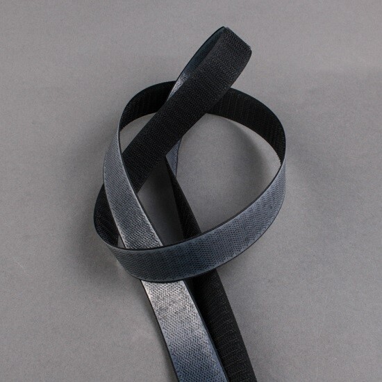 Ruban velcro boucle soudable 25 mm noir, The Solution Shop